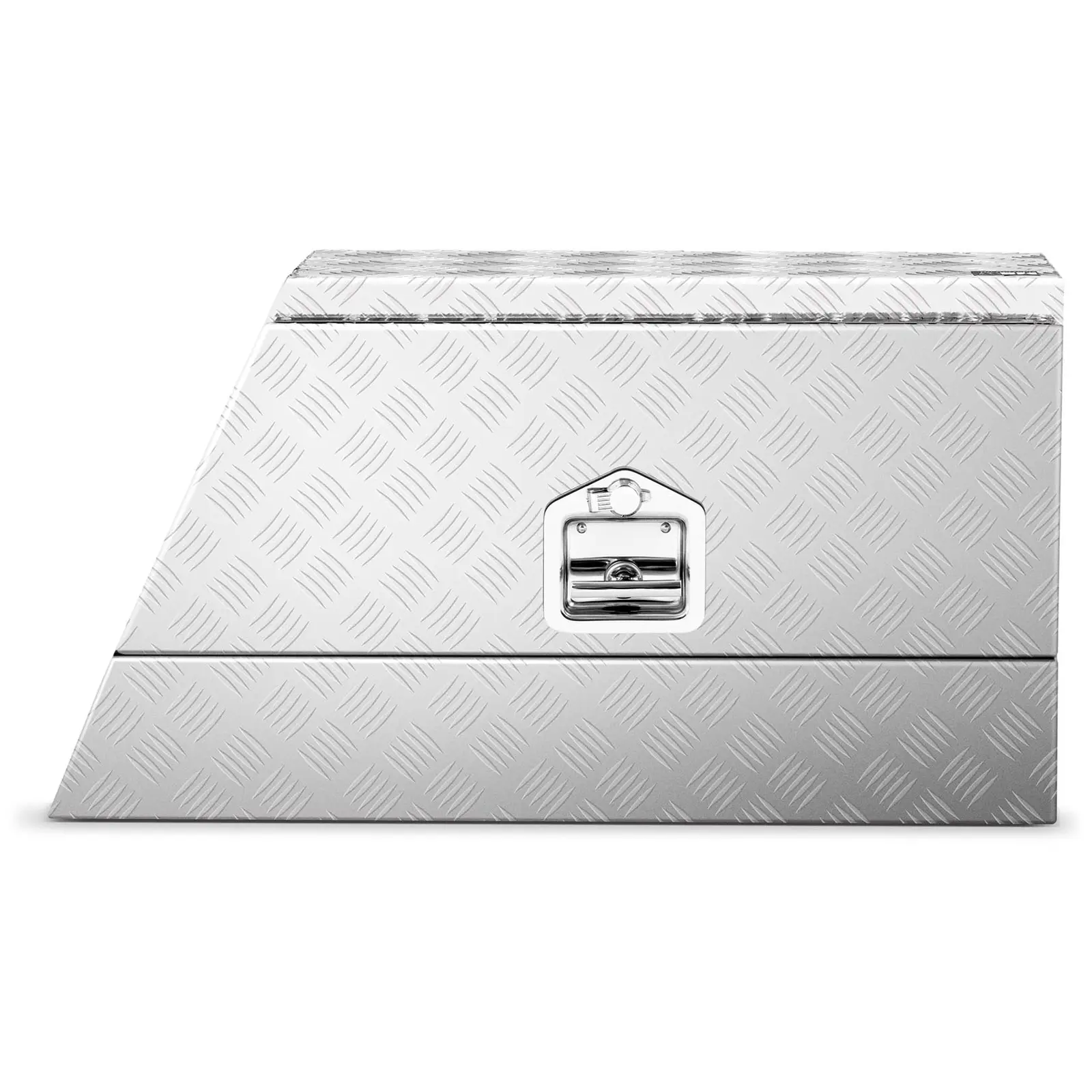 Coffre de rangement aluminium - 75 x 25 x 40 cm - 75 l - Avec serrure - Droit