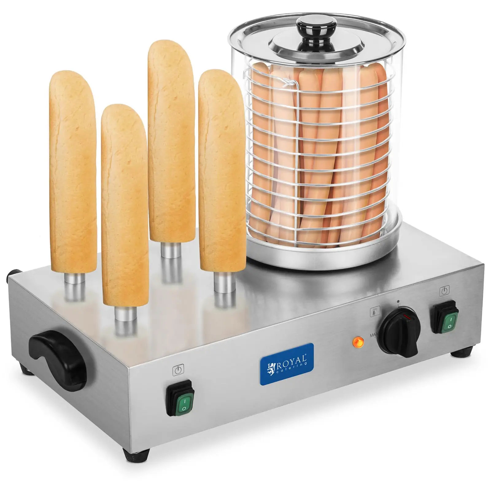 Machine à hot dogs avec plots
