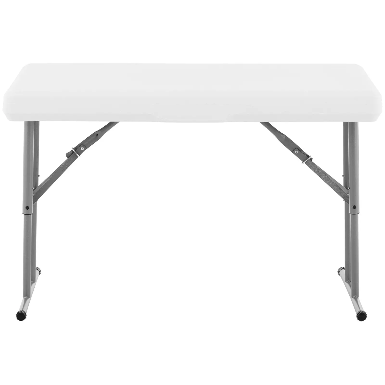 Ensemble table et bancs pliables - Trois pièces - Royal Catering - 150 kg - White