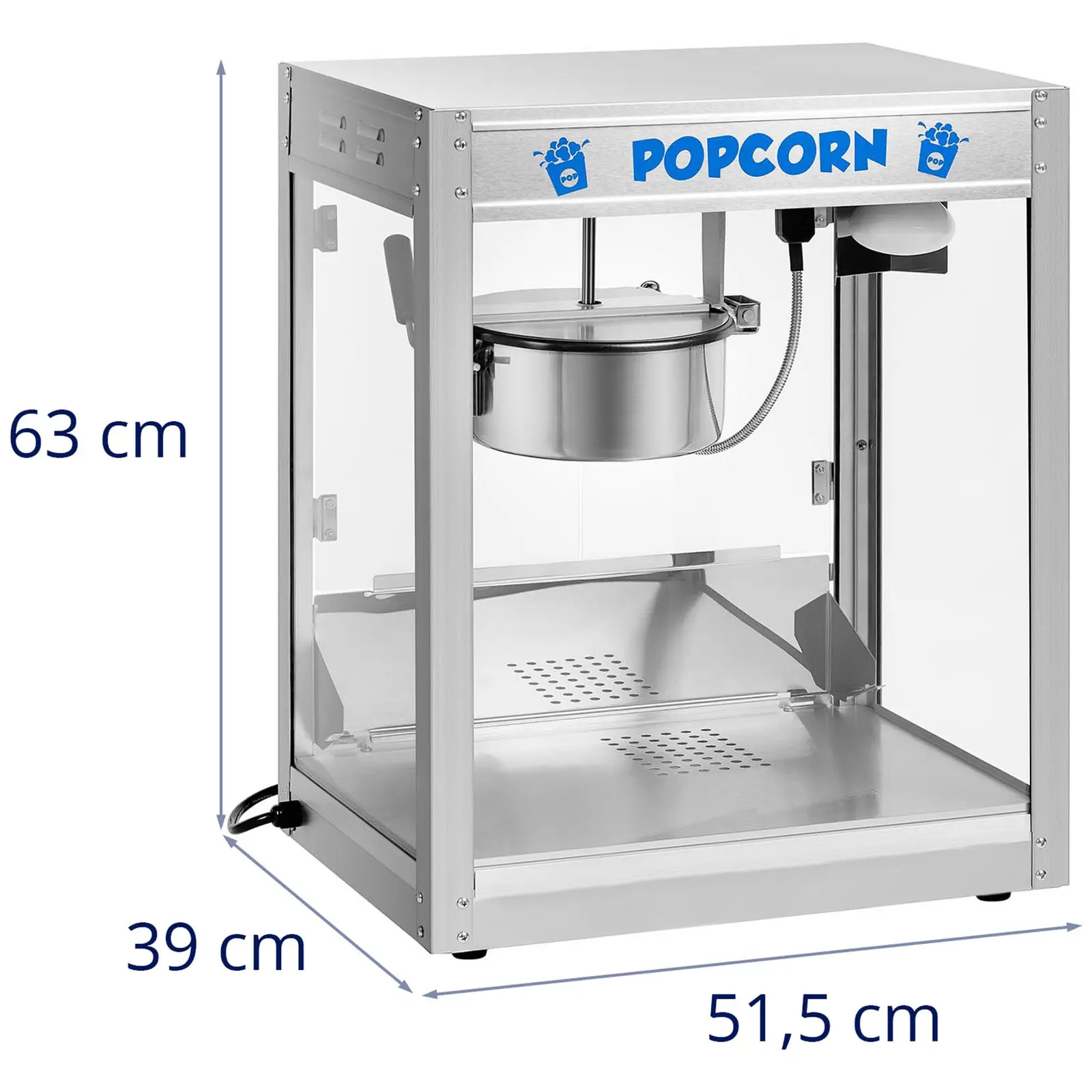 Machine à popcorn - Inox