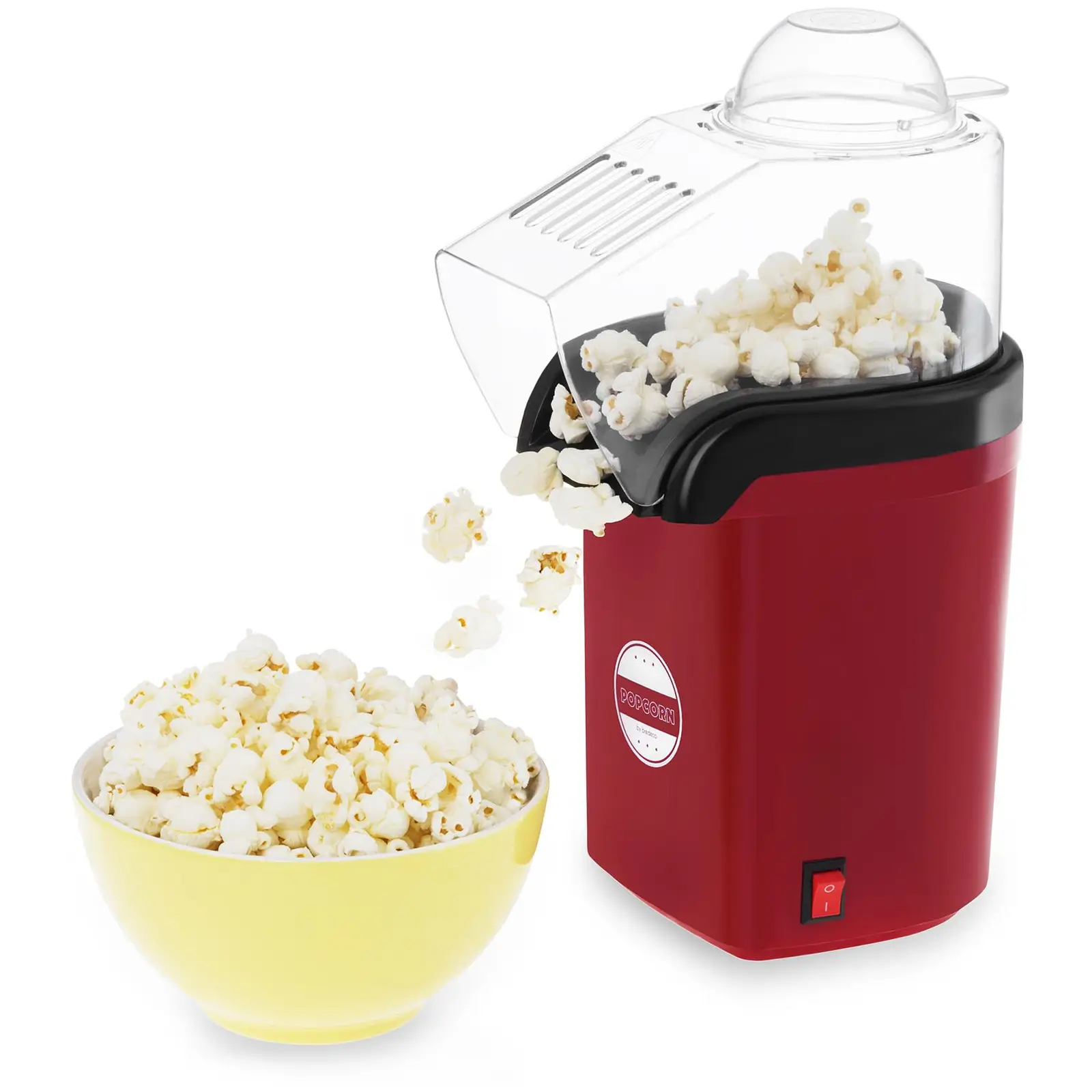 Machine à popcorn à air chaud - Rouge