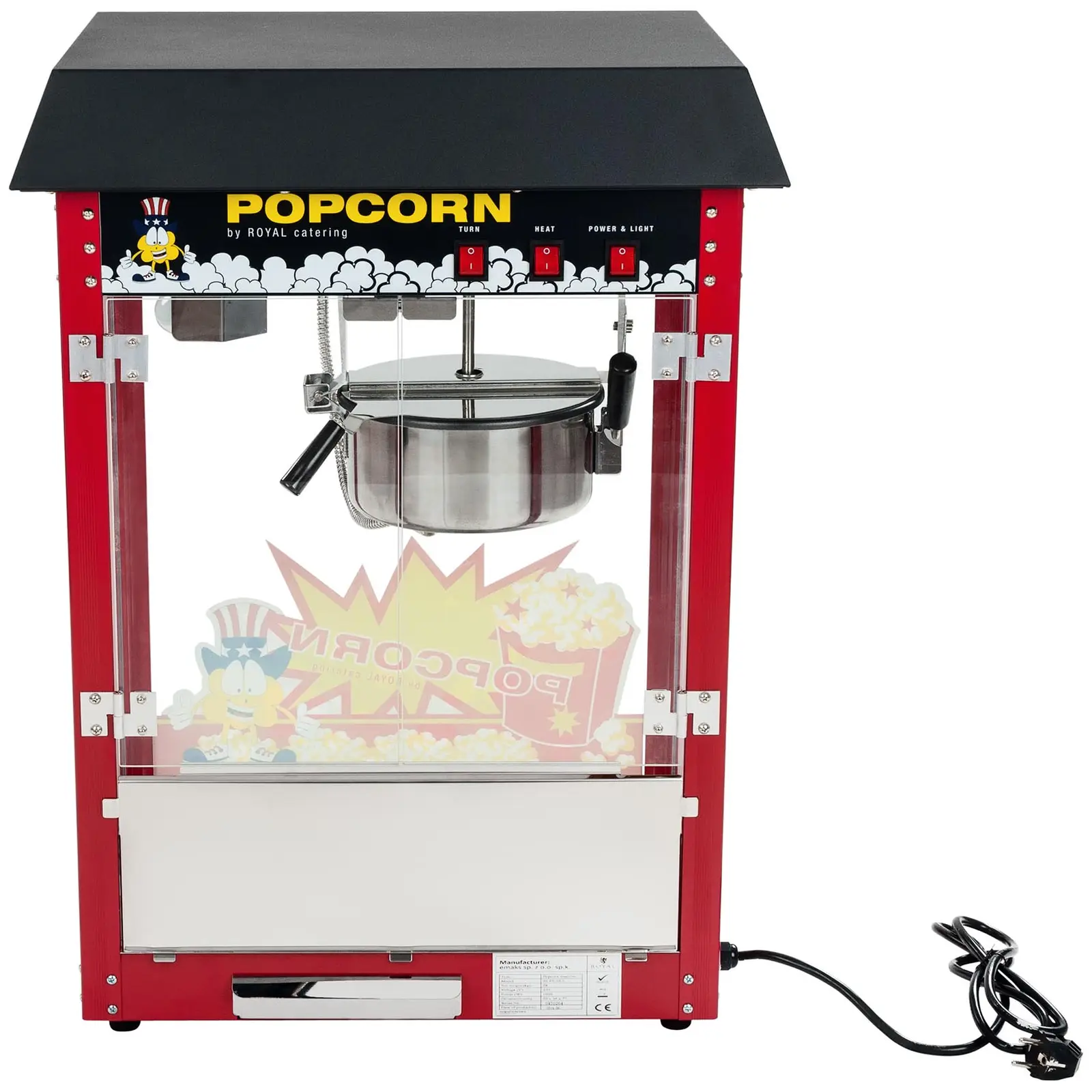 Machine à popcorn - Toit noir