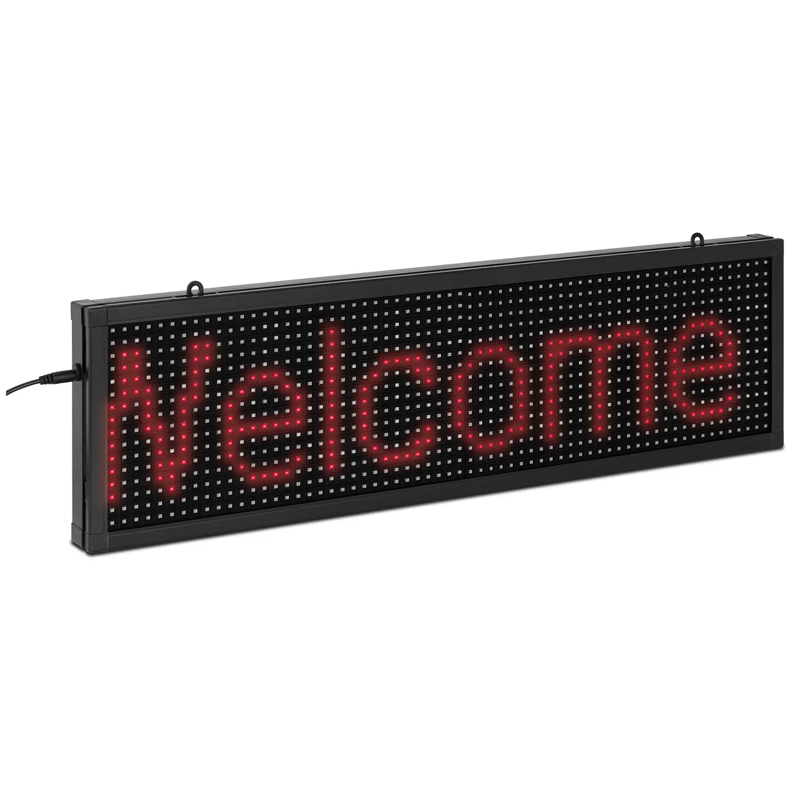 Panneau publicitaire LED - 64 x 16 LED rouge - 67 x 19 cm - Programmable via iOS/Android