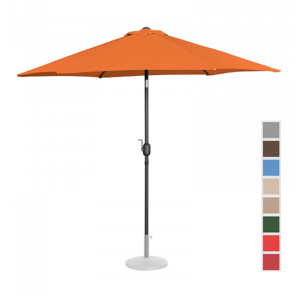 Occasion Parasol de terrasse – Orange – Hexagonal – Ø 300 cm – Inclinable
