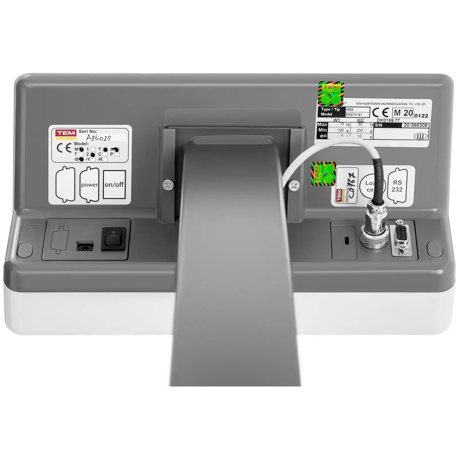 Balance poids-prix - Calibrage certifié - 30 kg - Écran LCD