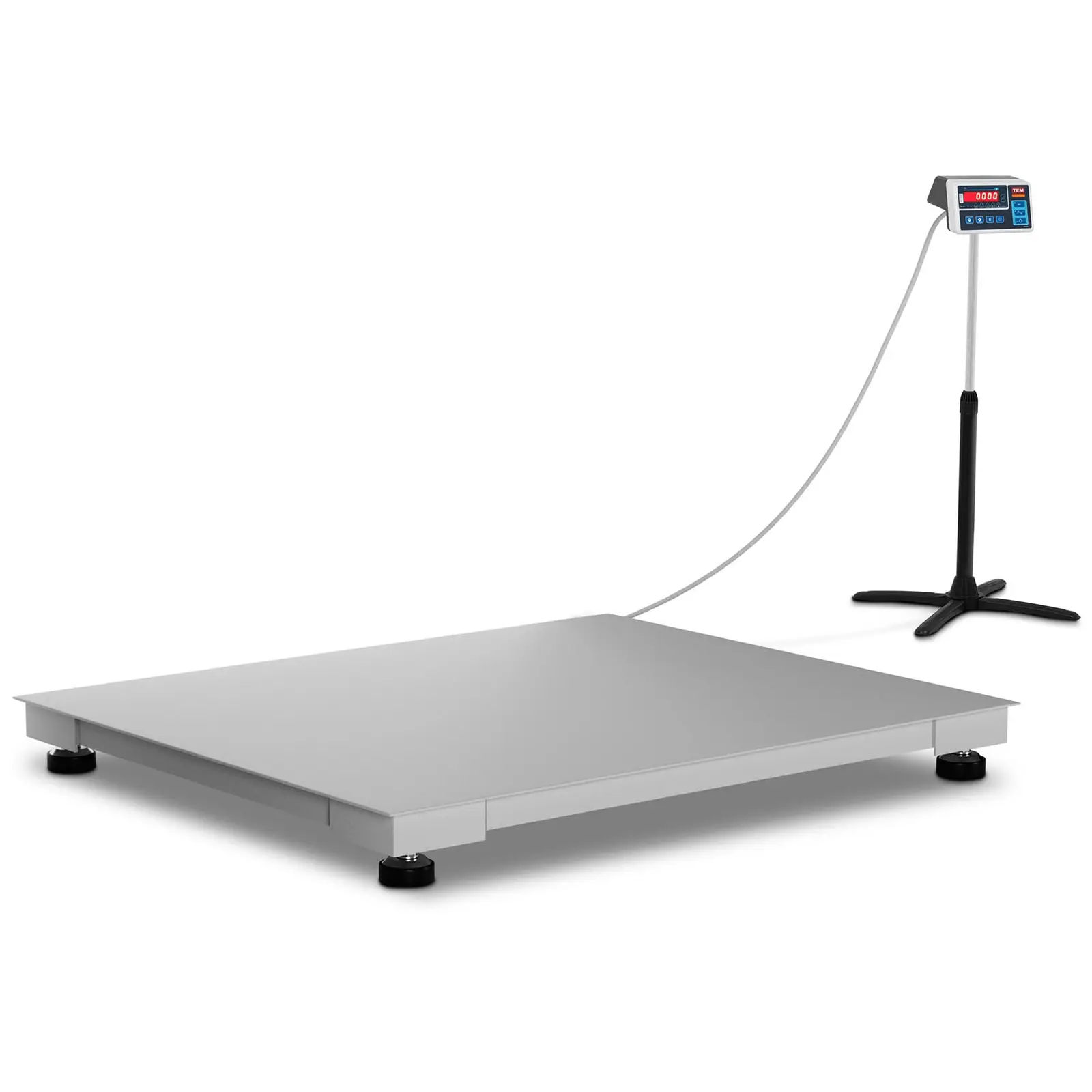 Balance au sol - Calibrage certifié - 600 kg / 200 g - 100 x 120 cm - LED