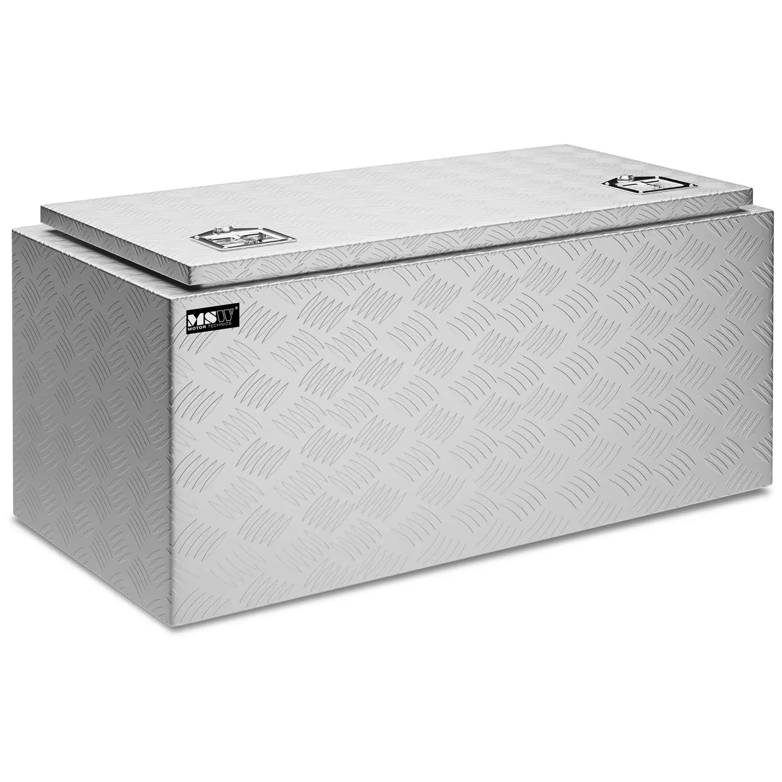 Coffre de rangement aluminium - 91 x 44,5 x 43 cm - 119 l