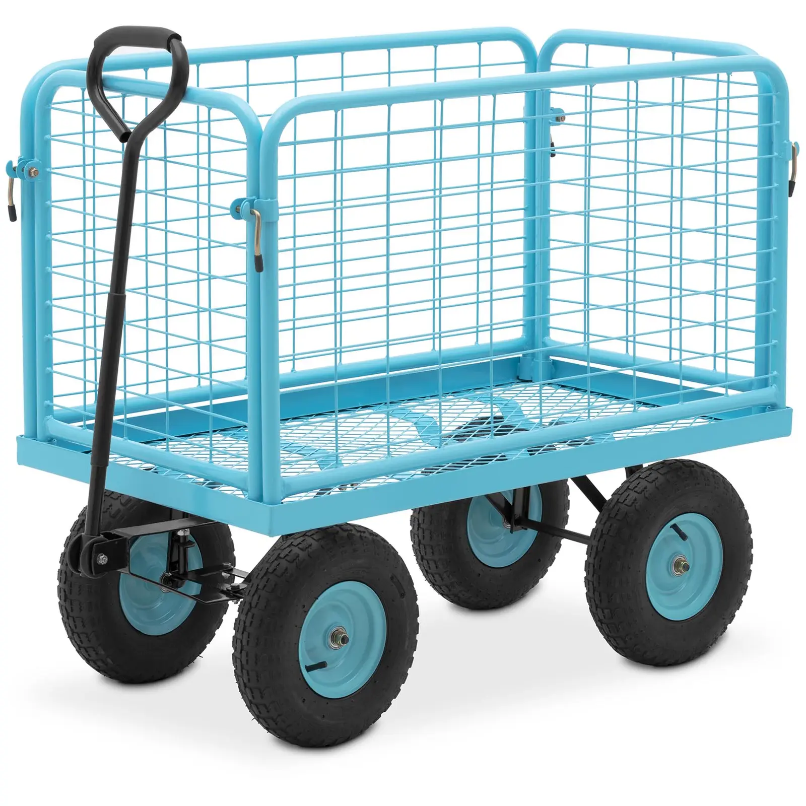 Chariot de jardin - 400 kg - barrières latérales amovibles
