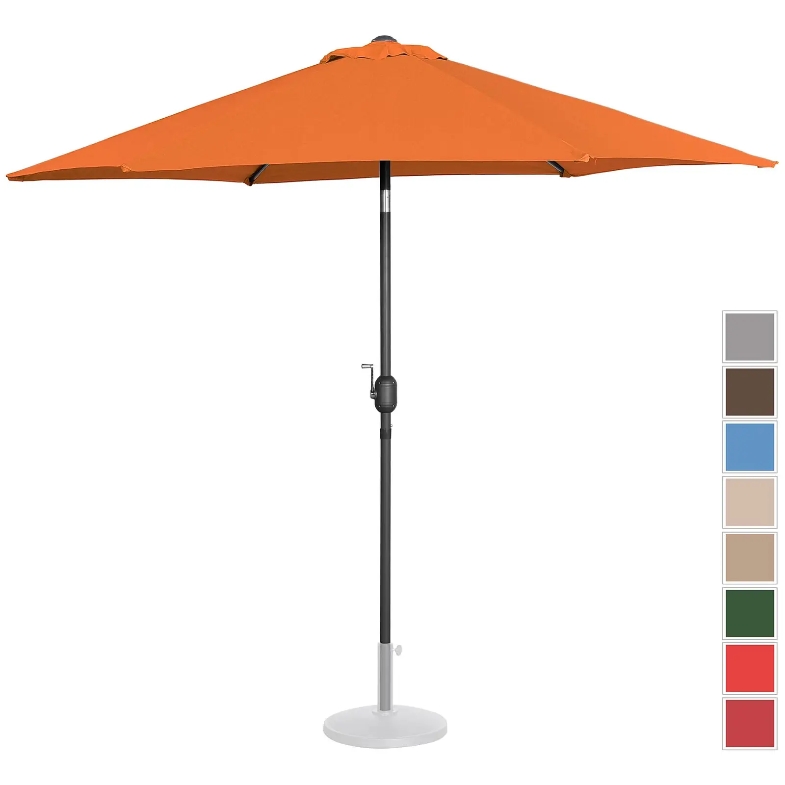 Occasion Parasol de terrasse – Orange – Hexagonal – Ø 300 cm – Inclinable