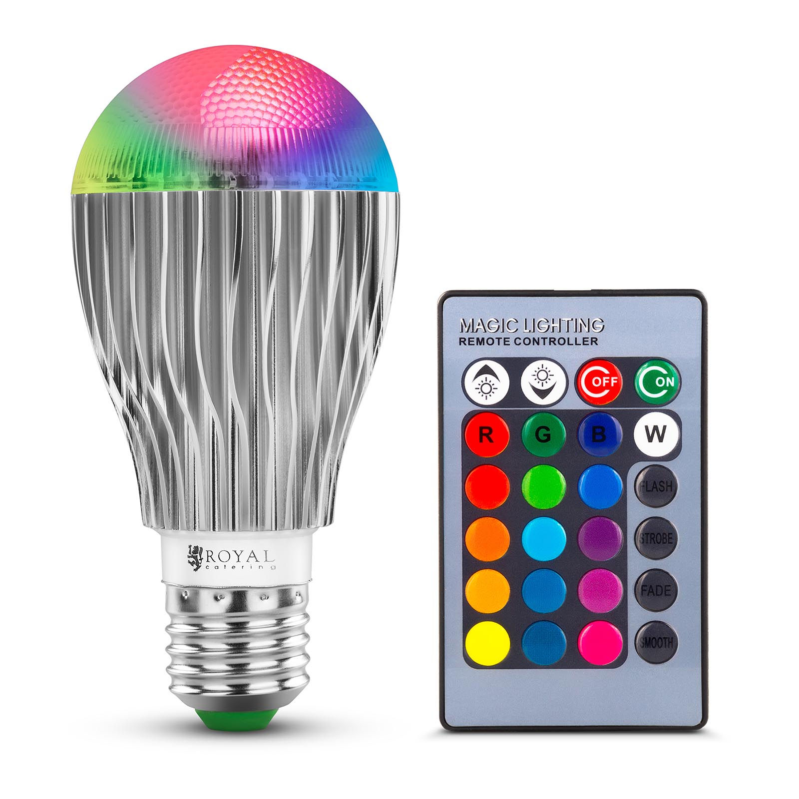Ampoule LED avec télécommande - 16 réglages de couleur - 5 W