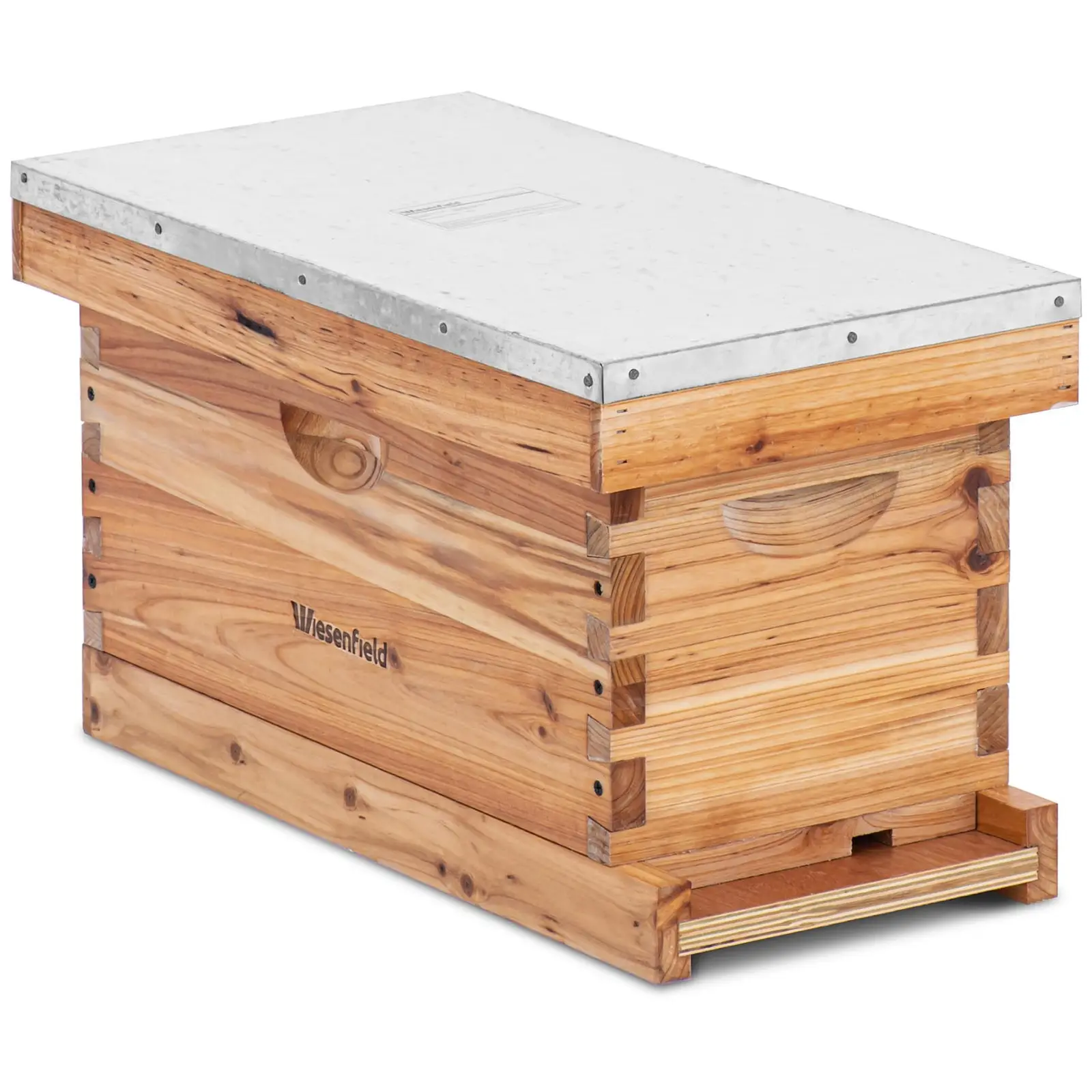 Boîte de ruche Langstroth - 2 cadres et cassette inférieure avec ouverture d'entrée