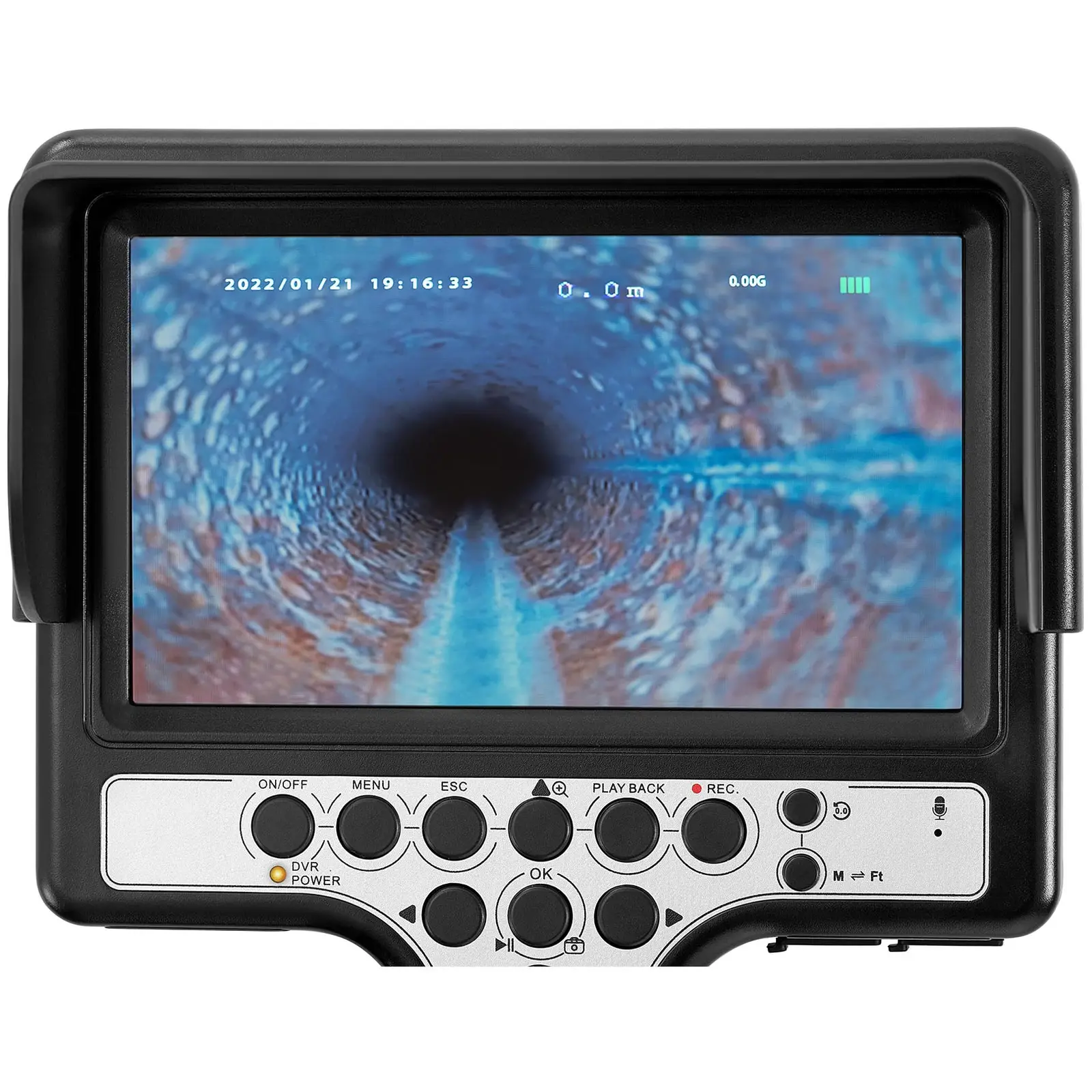 Caméra inspection canalisation - 30 m - 12 LED - Écran 7 pouces