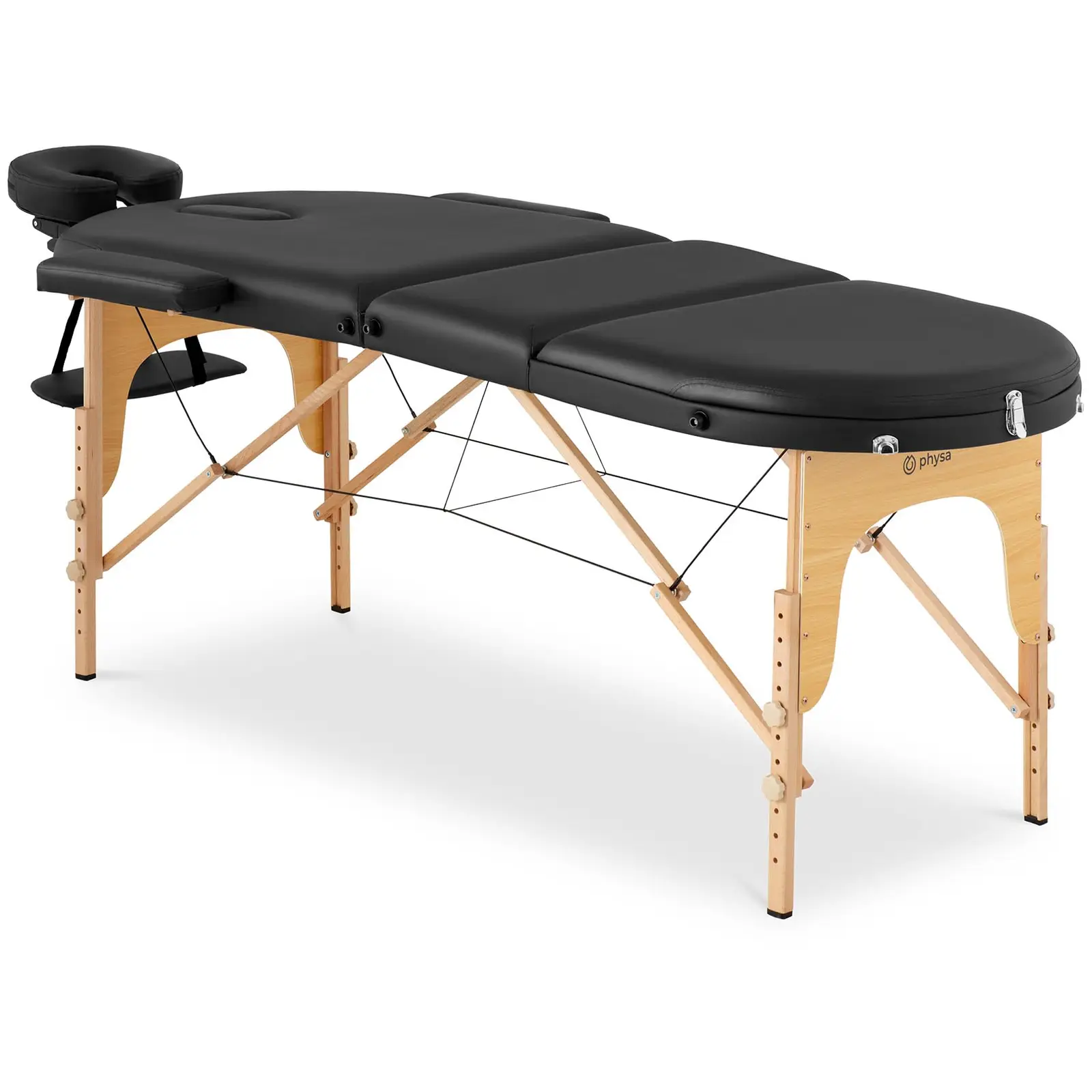table de massage pliante - 185-211 x 70-88 x 63-85 cm - 227 kg - Black