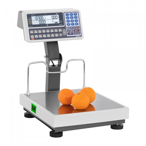 Occasion Balance poids prix avec écran sur trépied - calibré - 60 kg / 20 g - 150 kg / 50 g